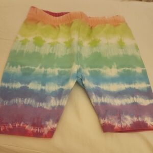 *nd Sz 4 Tcp Tie-Dye Rainbow Bike Shorts *must Be Bundled To Buy